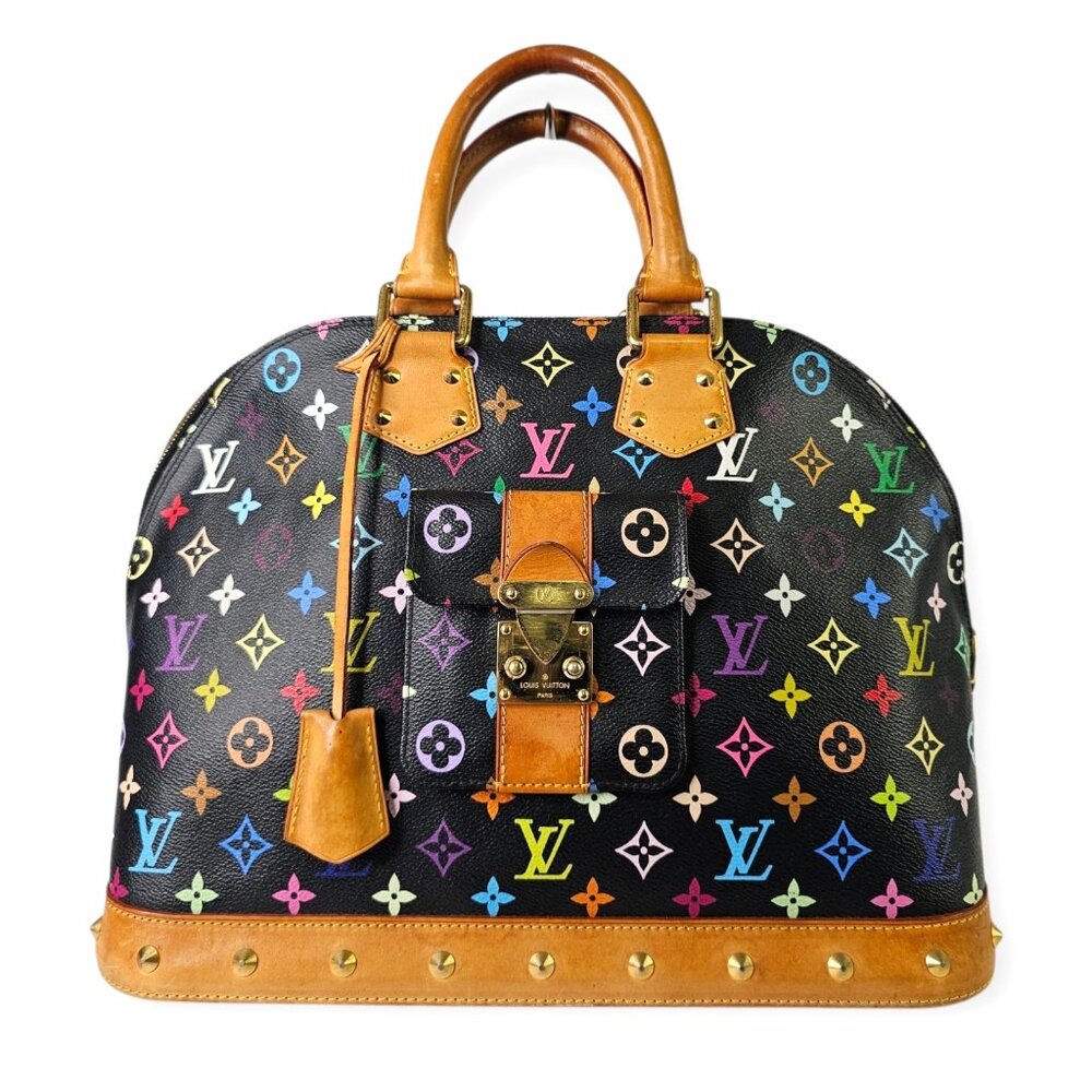 Louis Vuitton Murakami Multicolor ALMA GM Tote Monogram Large Bag Rare